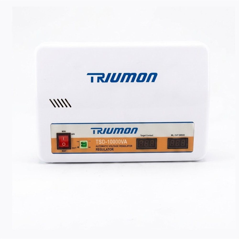 Estabilizador de tensión Triumon TSD-10000 VA, vista frontal